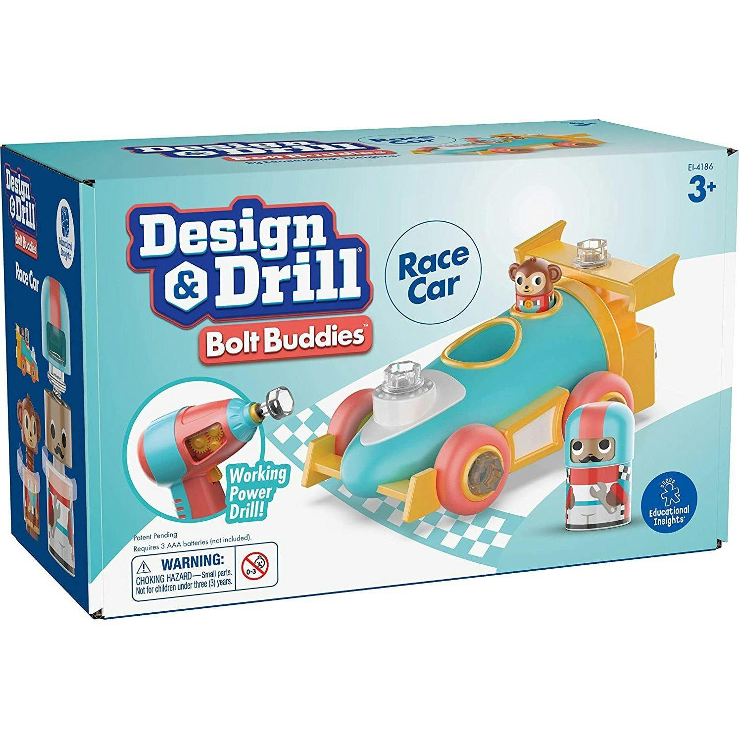 Design & Drill® Bolt Buddies™ Race Car