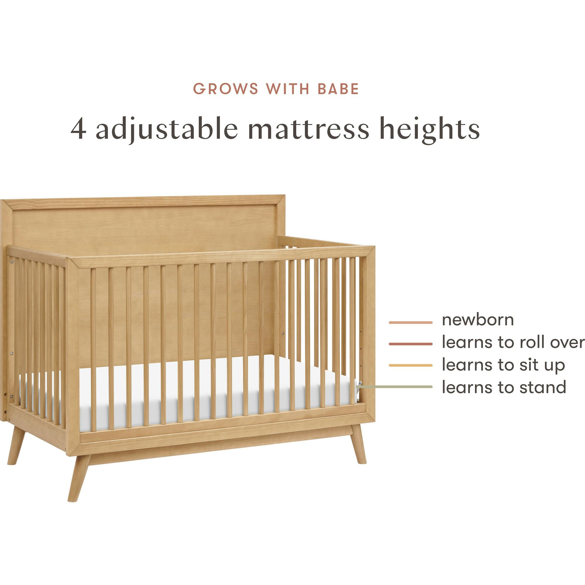 Palma 4-in-1 Convertible Crib with Toddler Bed Conversion Kit