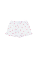 Pink Heart Print Shorts