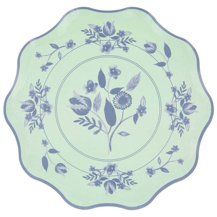Vintage Botanical Dinner Plates