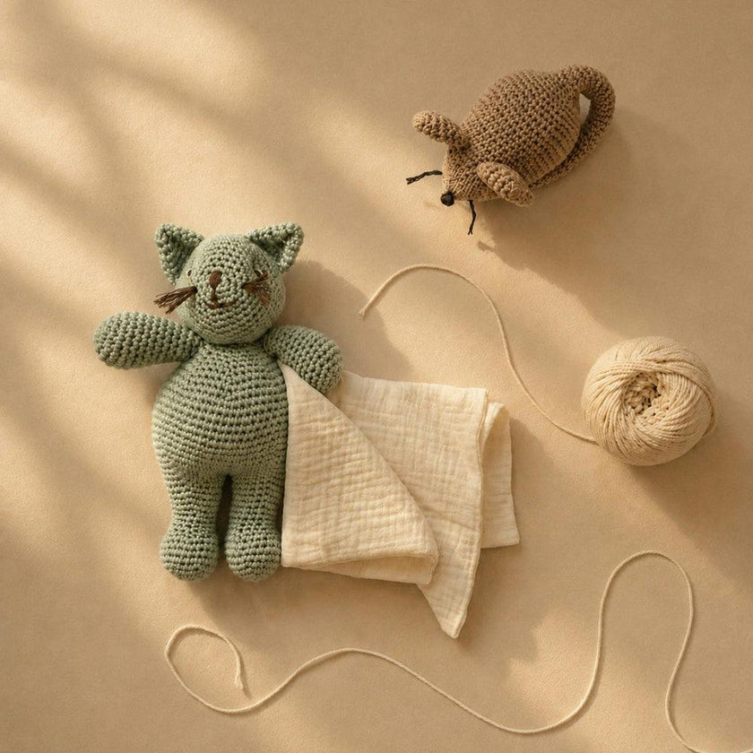 Cat Soft Toy 100% organic cotton