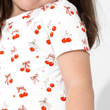 Cherry On Top Bamboo Kids Pajama Short Set