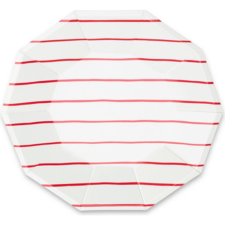 Candy Apple Frenchie Striped Small Plates