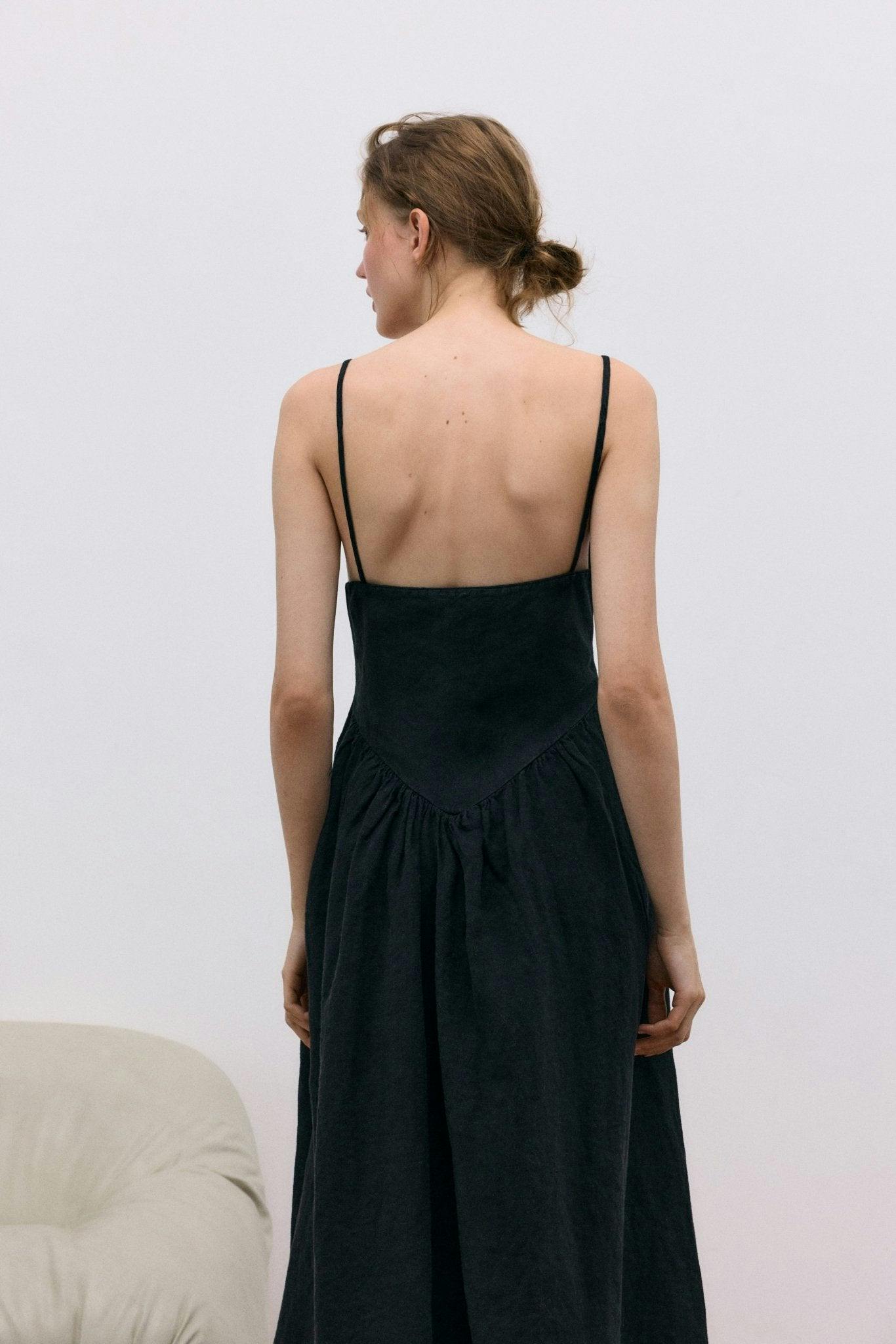 Lippia Woman Dress Midnight Black