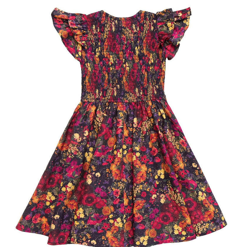 Mini Hattie Dress in Night Garden