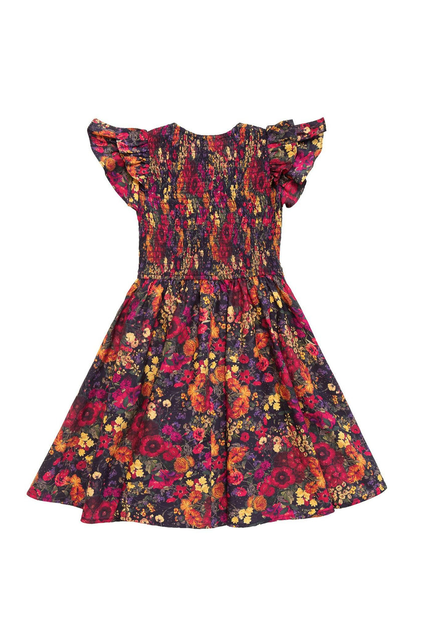 Mini Hattie Dress in Night Garden