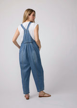 Ankle Tapered Leg Denim Maternity Overall
