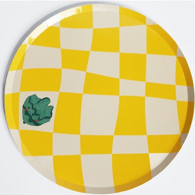 Little Chef Checkered Dinner Plates