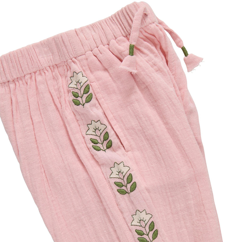 Girls Kiran Pant - Carol Blush