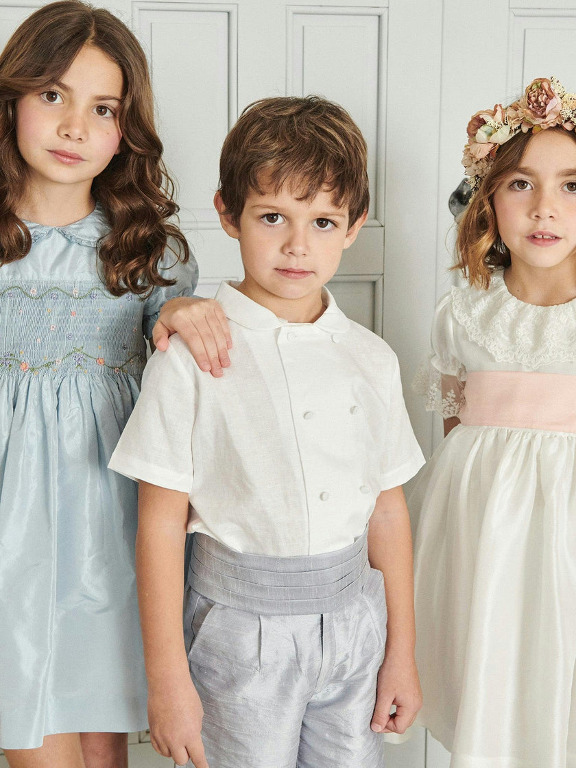 Light Blue Lupino Silk Boy Knickerbocker