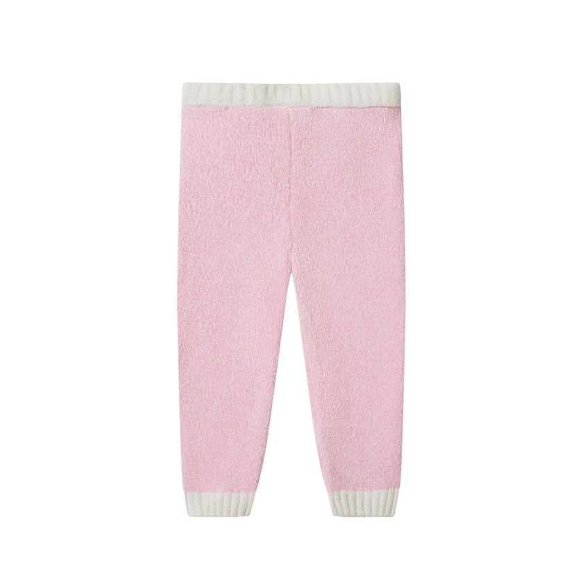 Infant Girls 3-Piece Sweater Set | Checkered Heart - Pink