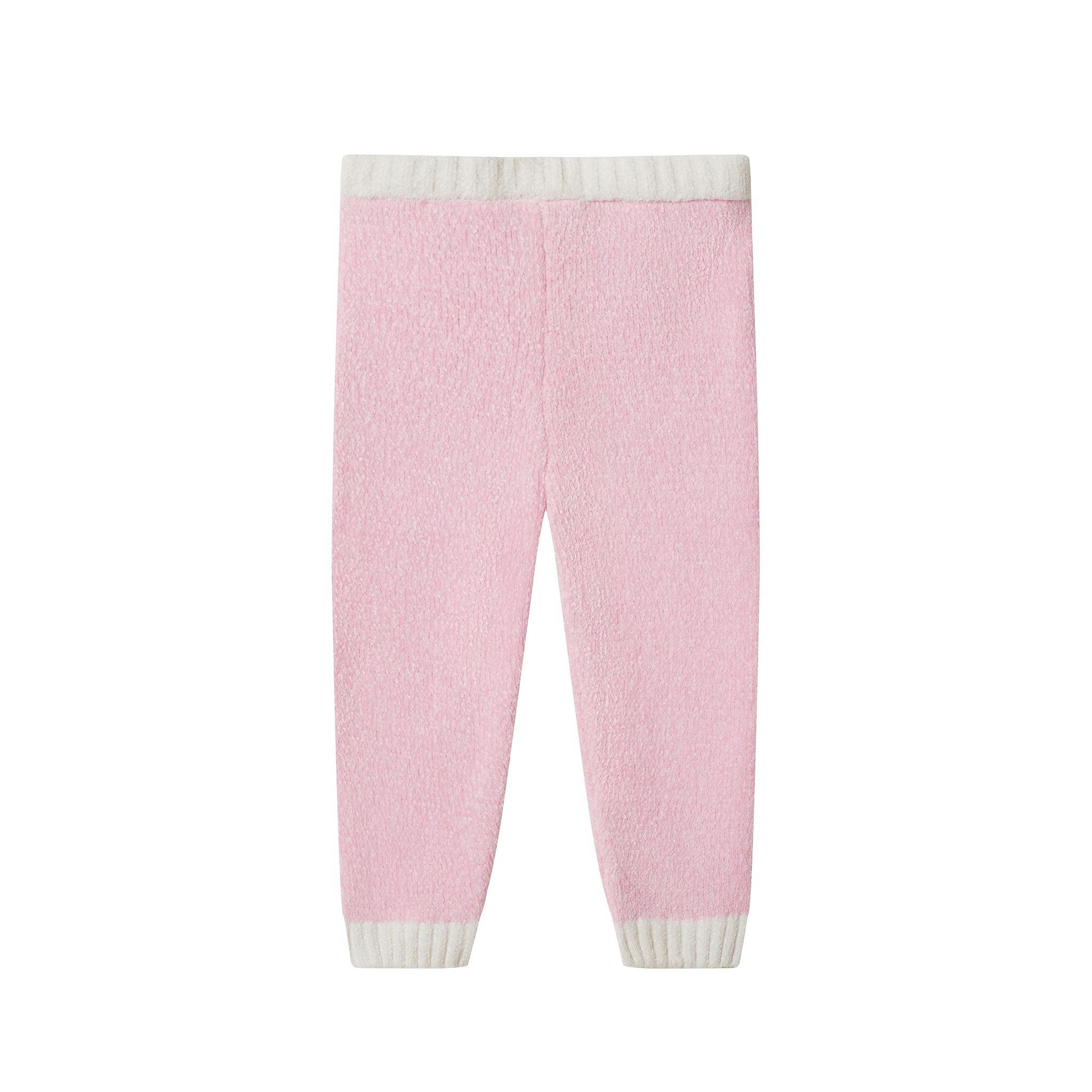 Infant Girls 3-Piece Sweater Set | Checkered Heart - Pink