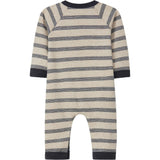 Striped Long Sleeve Romper