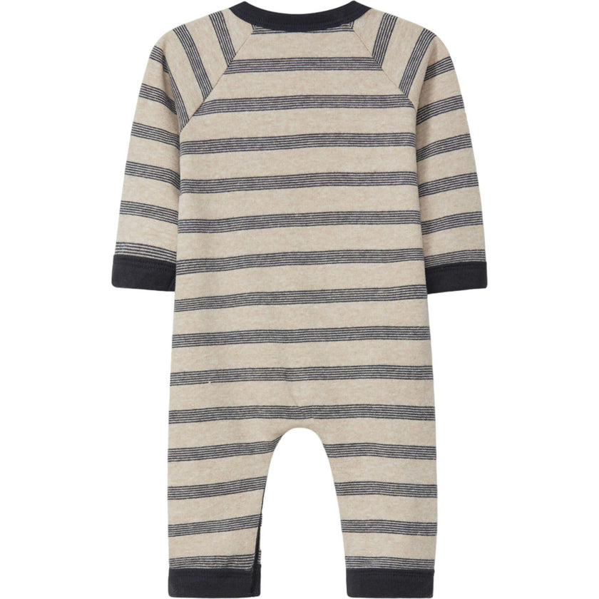 Striped Long Sleeve Romper