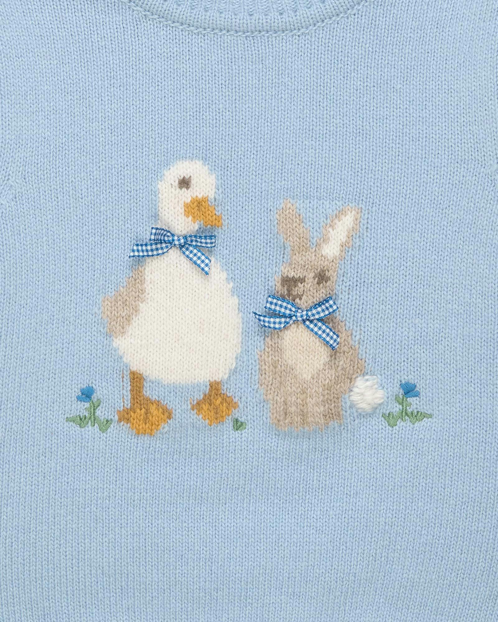 Baby Duck & Bunny Sweater