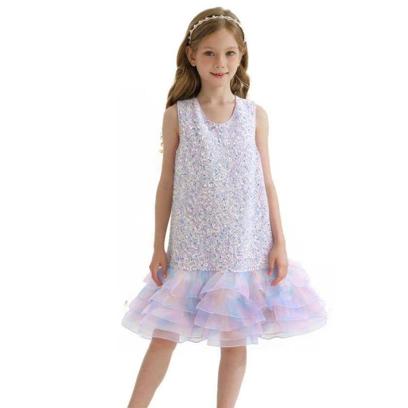 Purple Sparkling Cecilia Dress