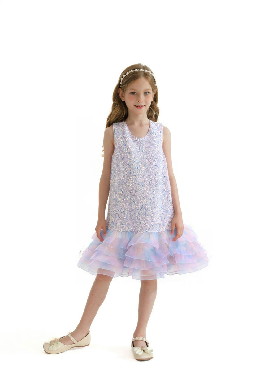 Purple Sparkling Cecilia Dress