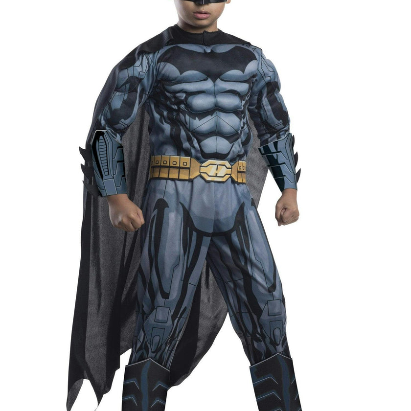 Boys Deluxe Justice League Muscle Chest Batman Costume