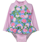UPF 50+ Alissa Infant Ruffle Rash Guard Swimsuit