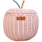 Apple Handcrafted Rattan Storage Basket Natural -  Medium Wicker