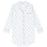 Women's Golf Night Shirt - Organic Cotton Poplin