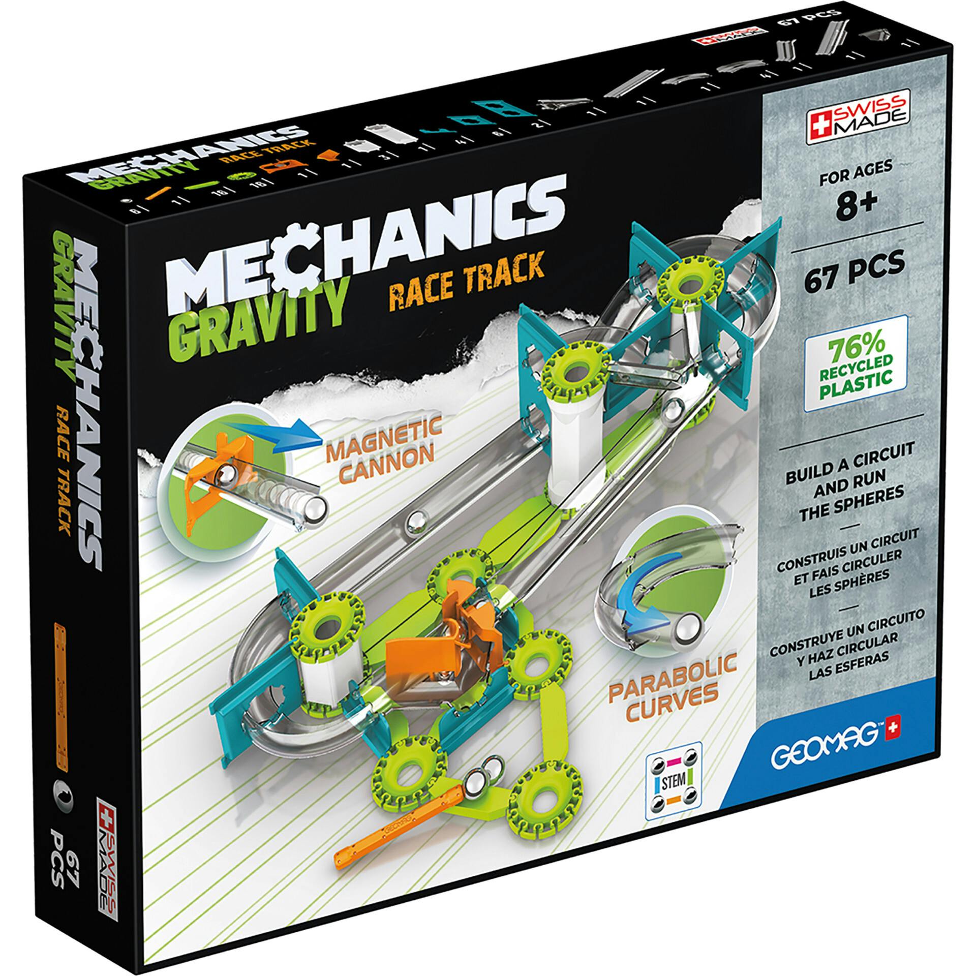 Race Track Recycled, 67 Pieces - 8+ Y