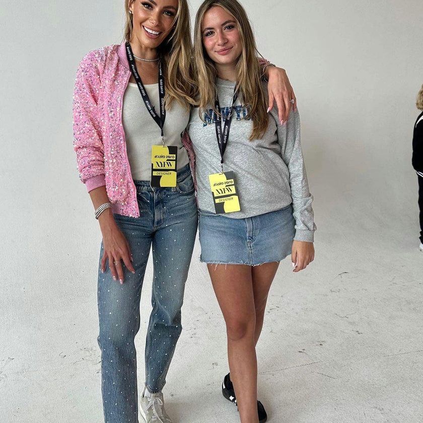 Women's Pretty in Pink Sequin Bomber