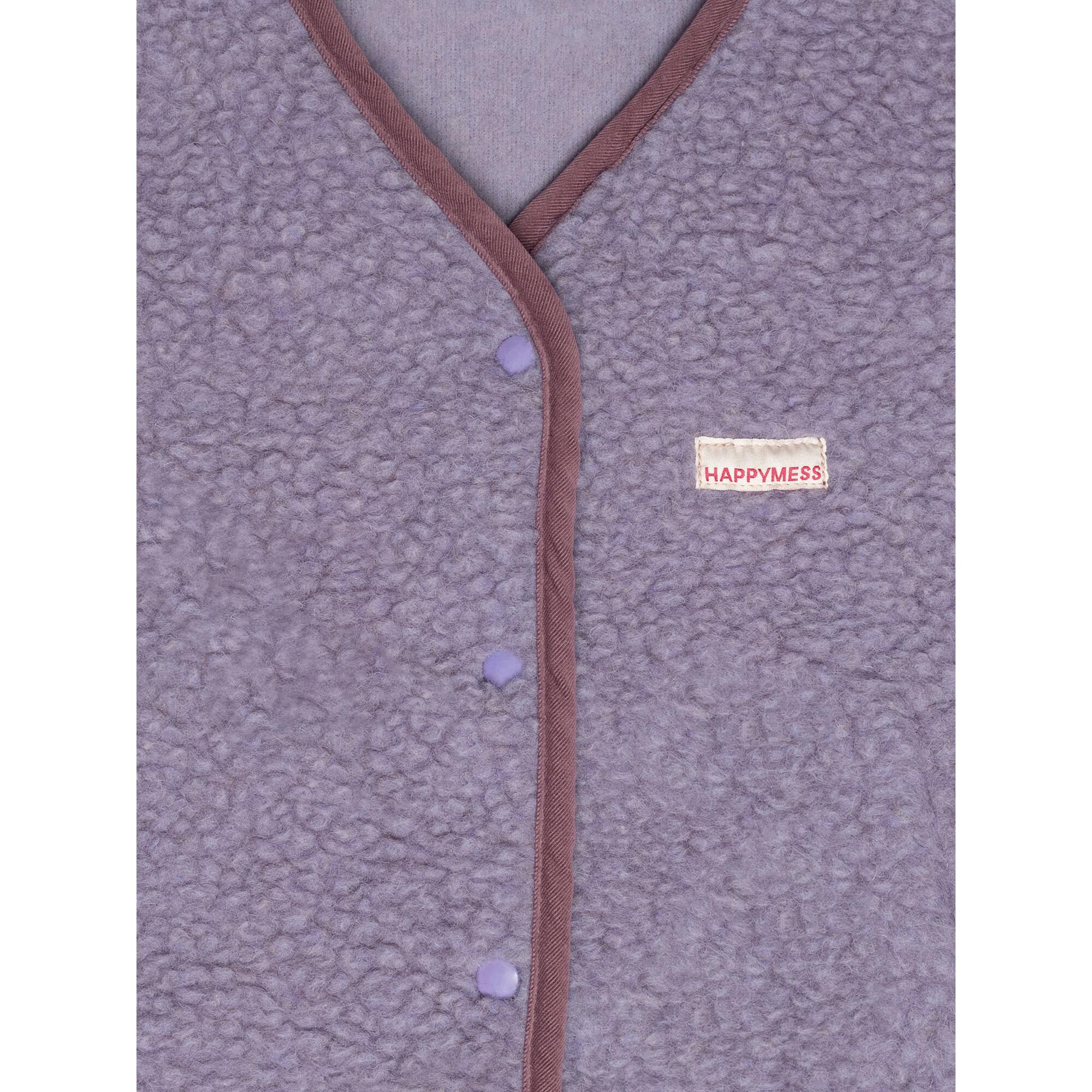 adult merino wool vest - lilac cloud