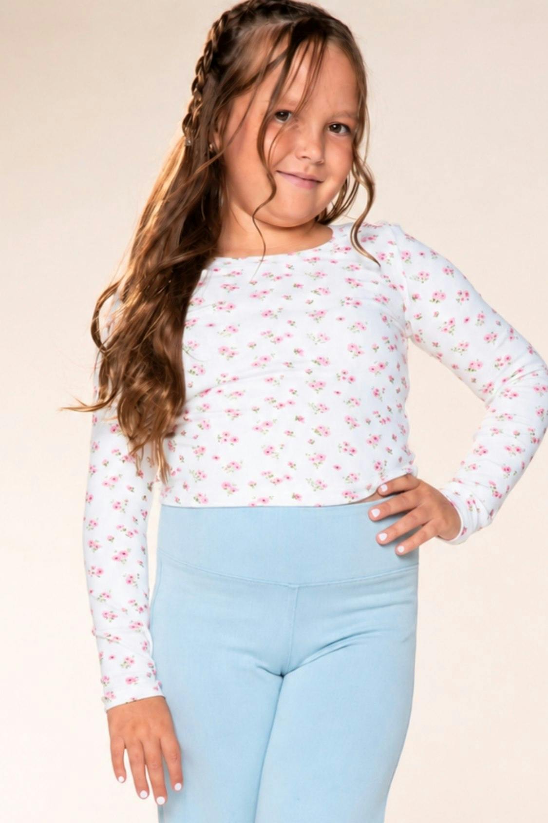 Ultra-Soft Ribbed Long Sleeve Fitted Tee