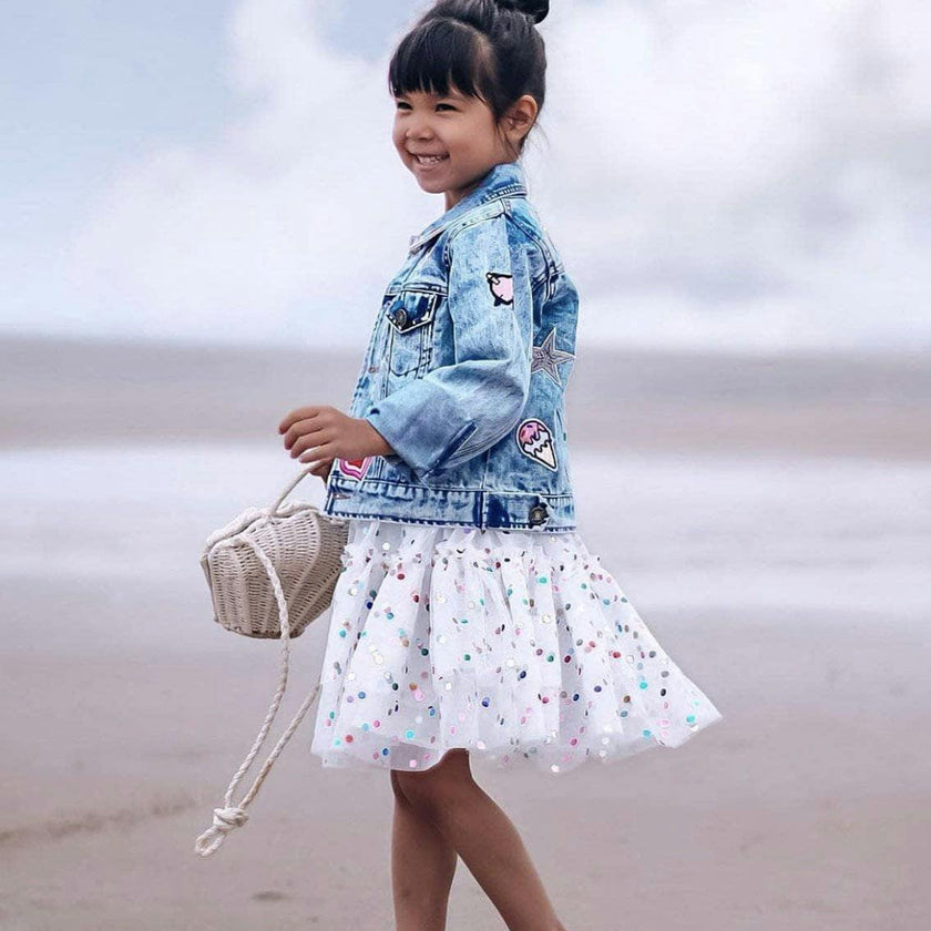 All About the Patch Crop Denim Jacket