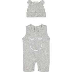 Sleeveless Romper and Hat Set