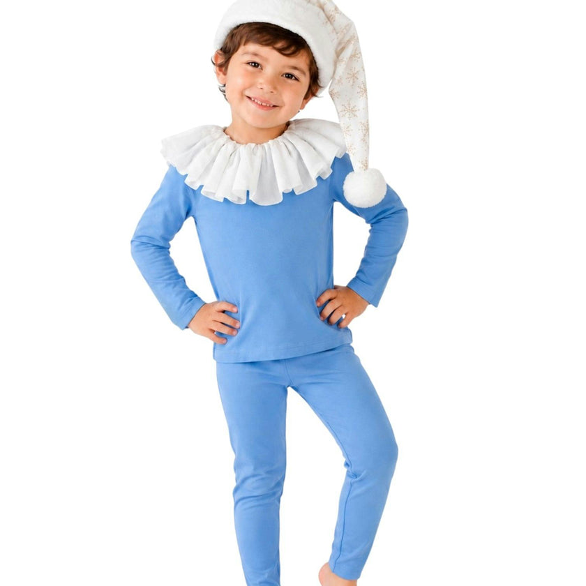 Blue Hanukkah Elf Pajama Costume