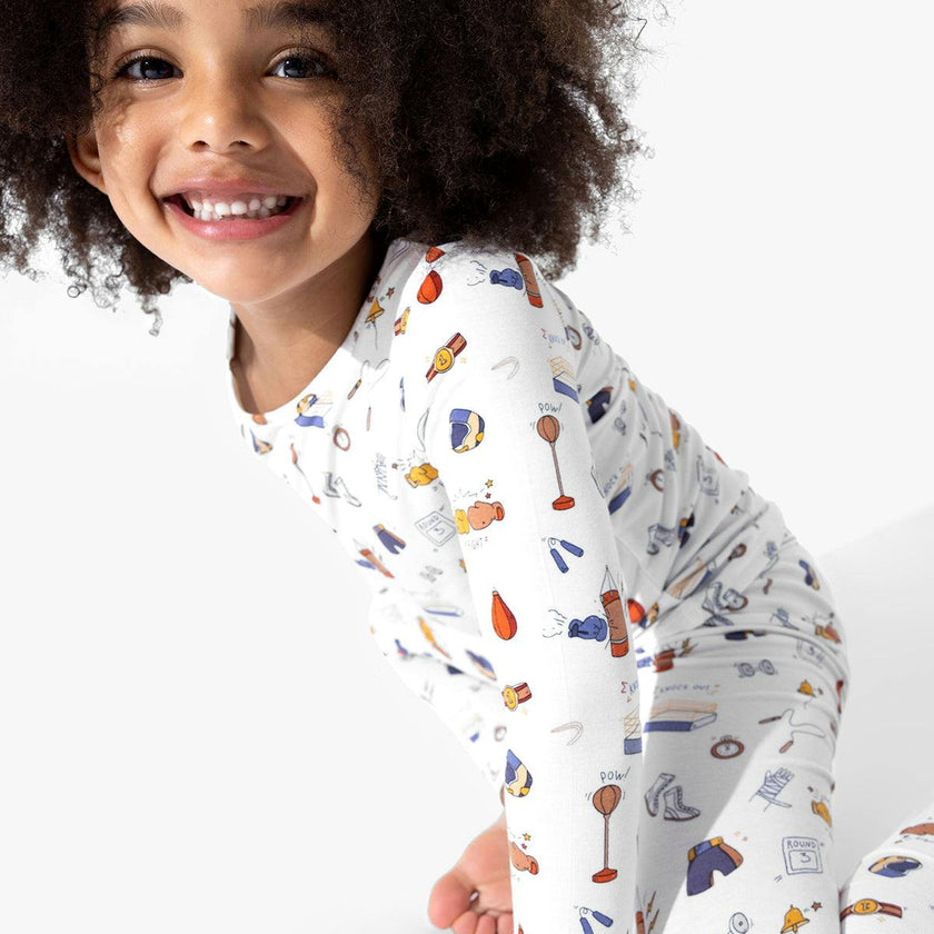 Boxing Bamboo Kids Pajamas