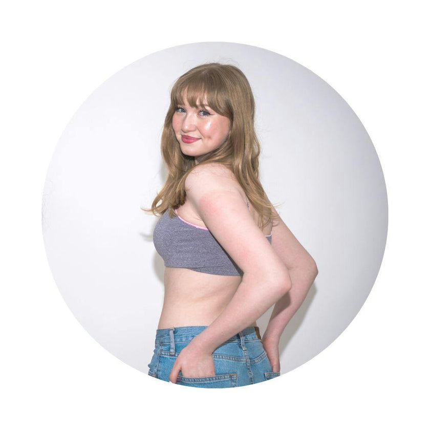 Bleum Petal Padded Reversible Girls Bralette Blush-Dove