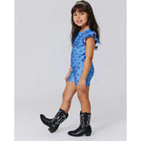 Girls Hi-Shine Ruffle Crop Top