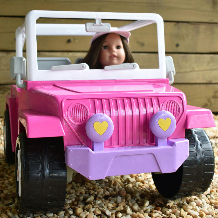 Sophia’s 4 x 4 Hot Pink Beach Cruiser Truck for 18" Dolls, Multi