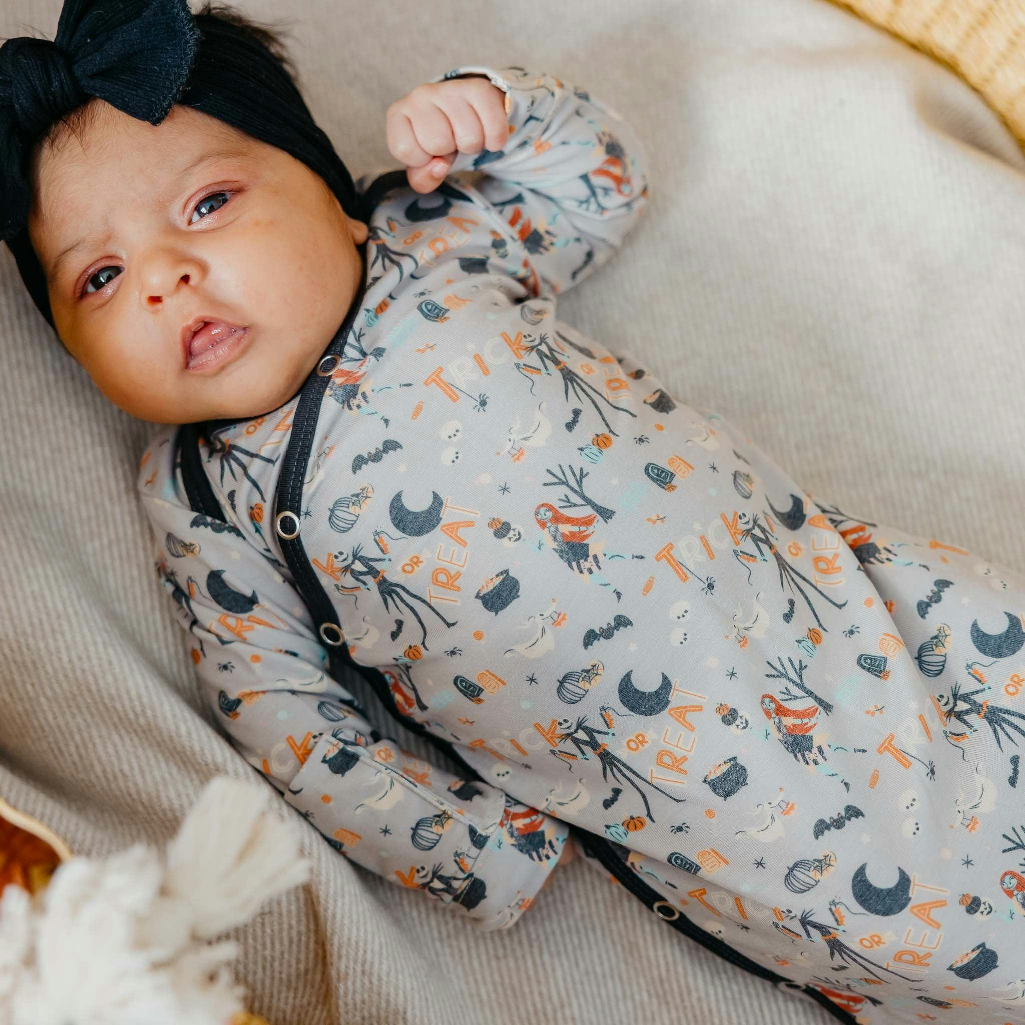 Newborn Knotted Gown - Nightmare Before Christmas