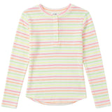 Multi Big Stripe Waffle Top