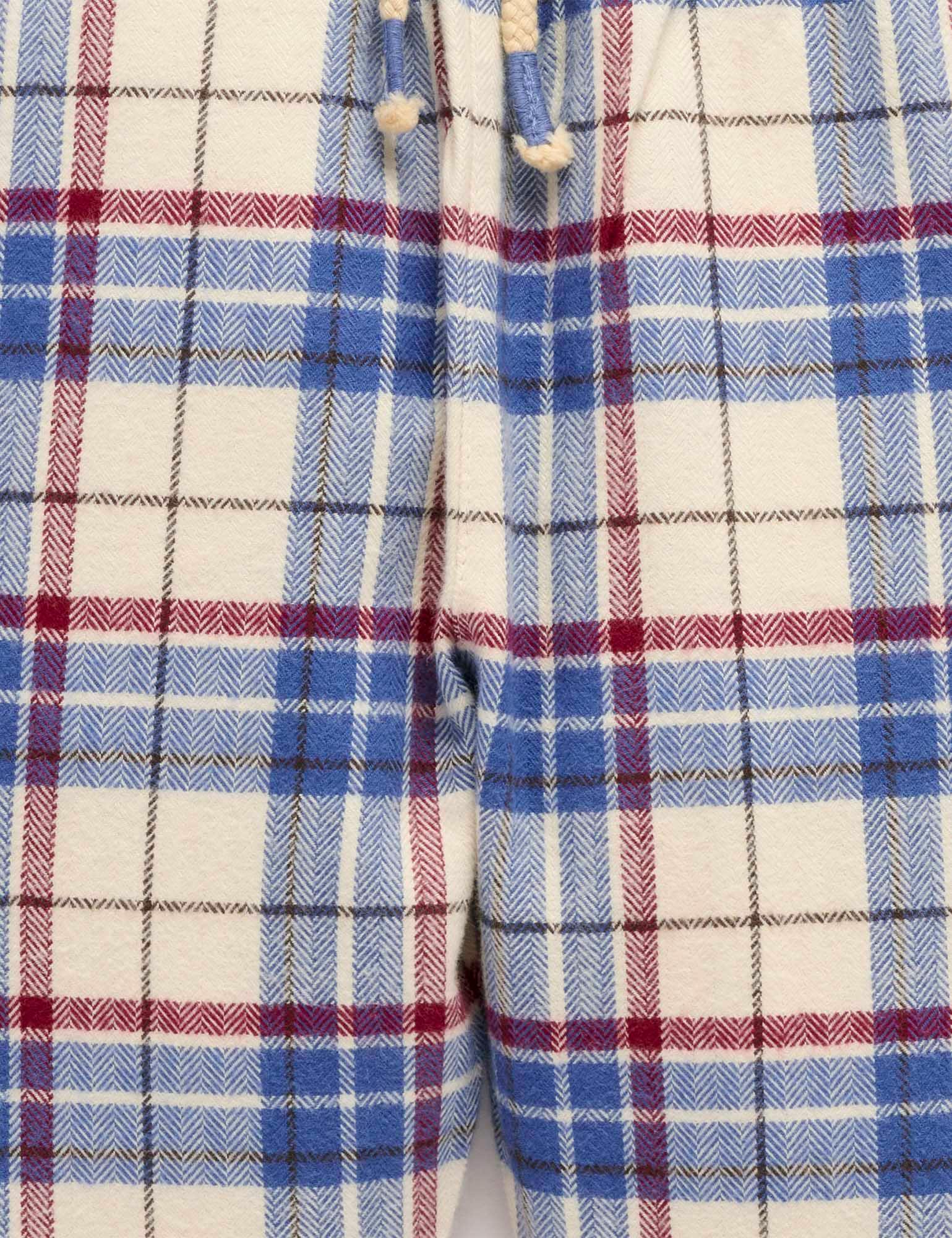 Slouchy Check Pants Woodland Check