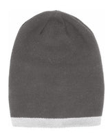 Two Tone Knit Hat (Snap On Pom Sold Separately)