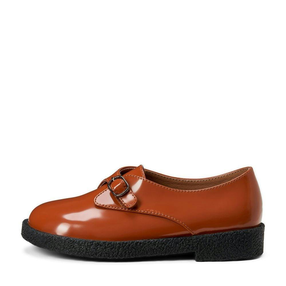 Astrid Buckle Strap Rubber Sole Brogues Shoes