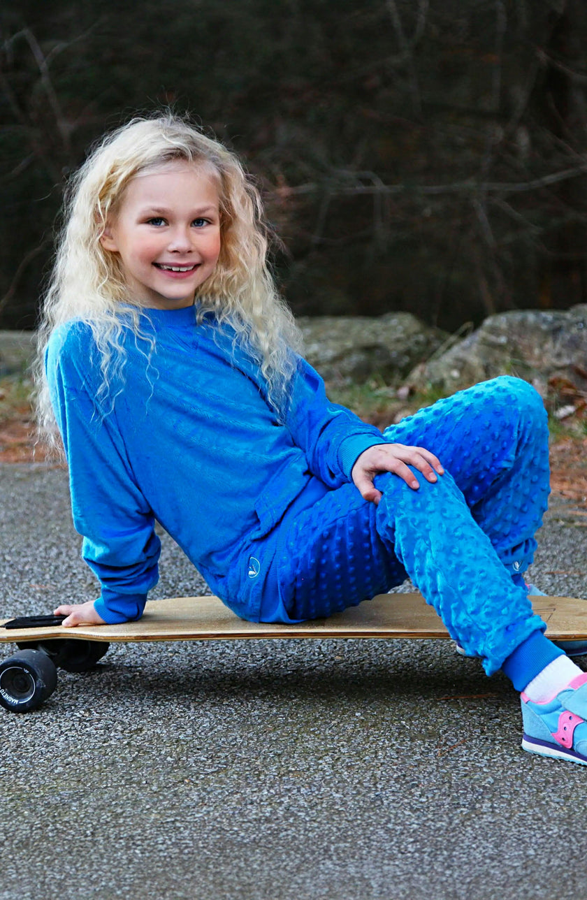 Minky Crewneck Sweatshirt - Blue