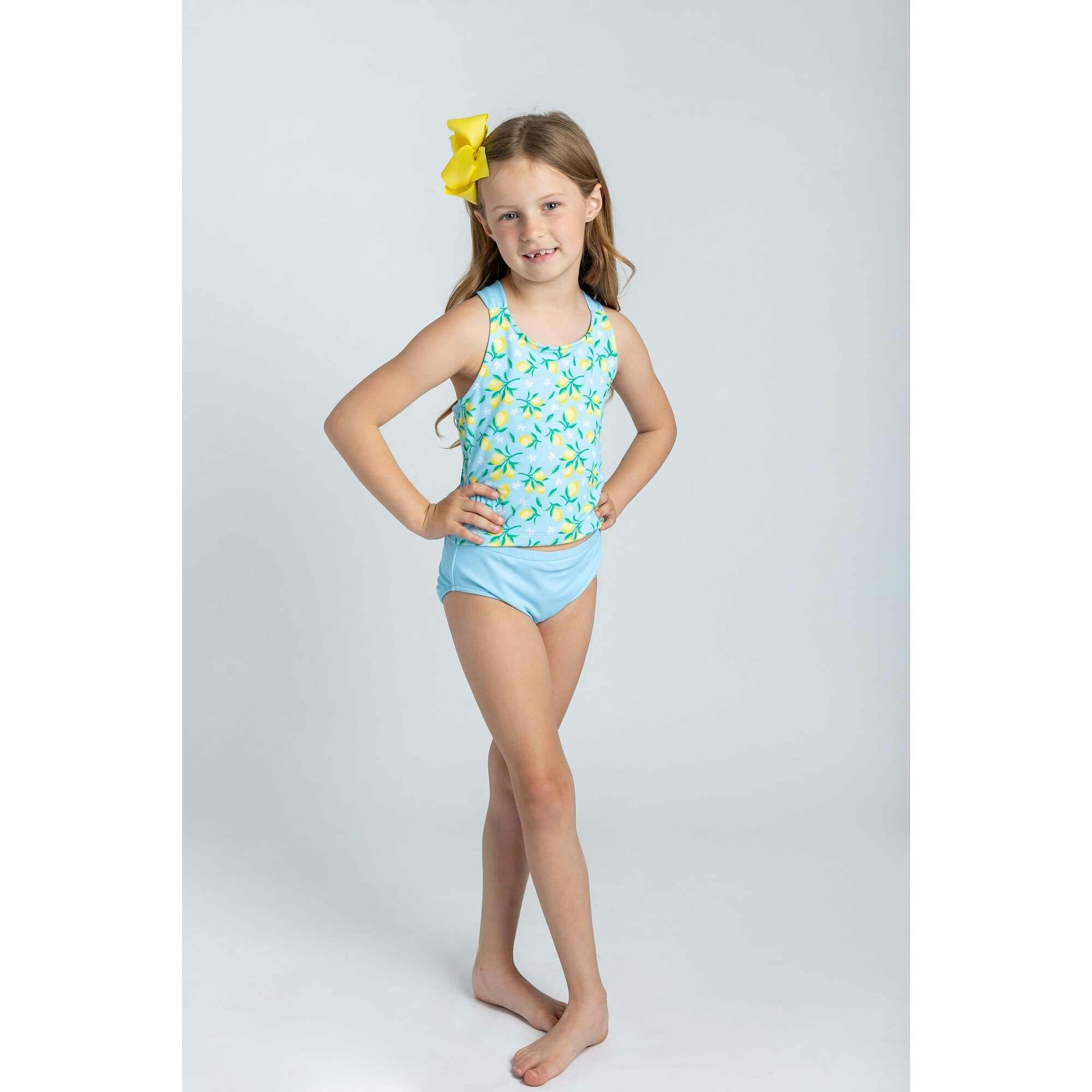 Lemon Print Tankini