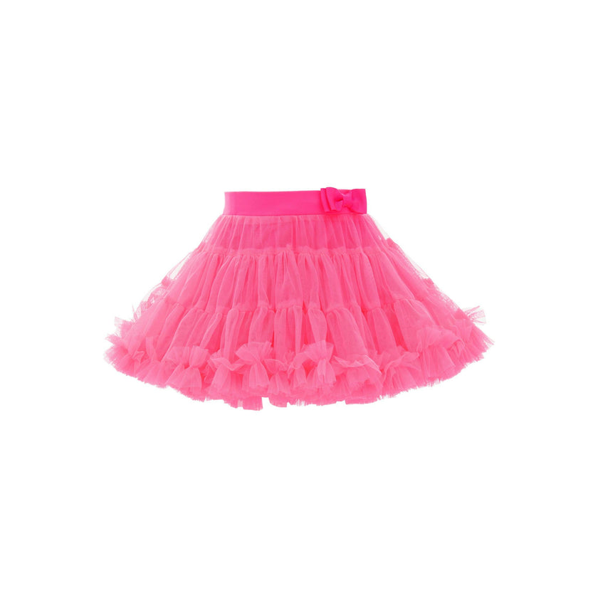 Pink Neon Bow Tutu Skirt