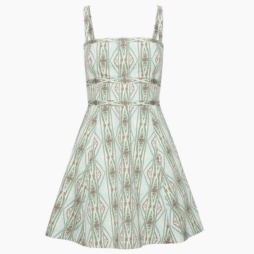 The Margot Mini Dress - Sundial Stripe