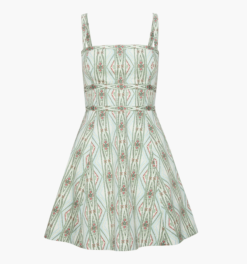 The Margot Mini Dress - Sundial Stripe