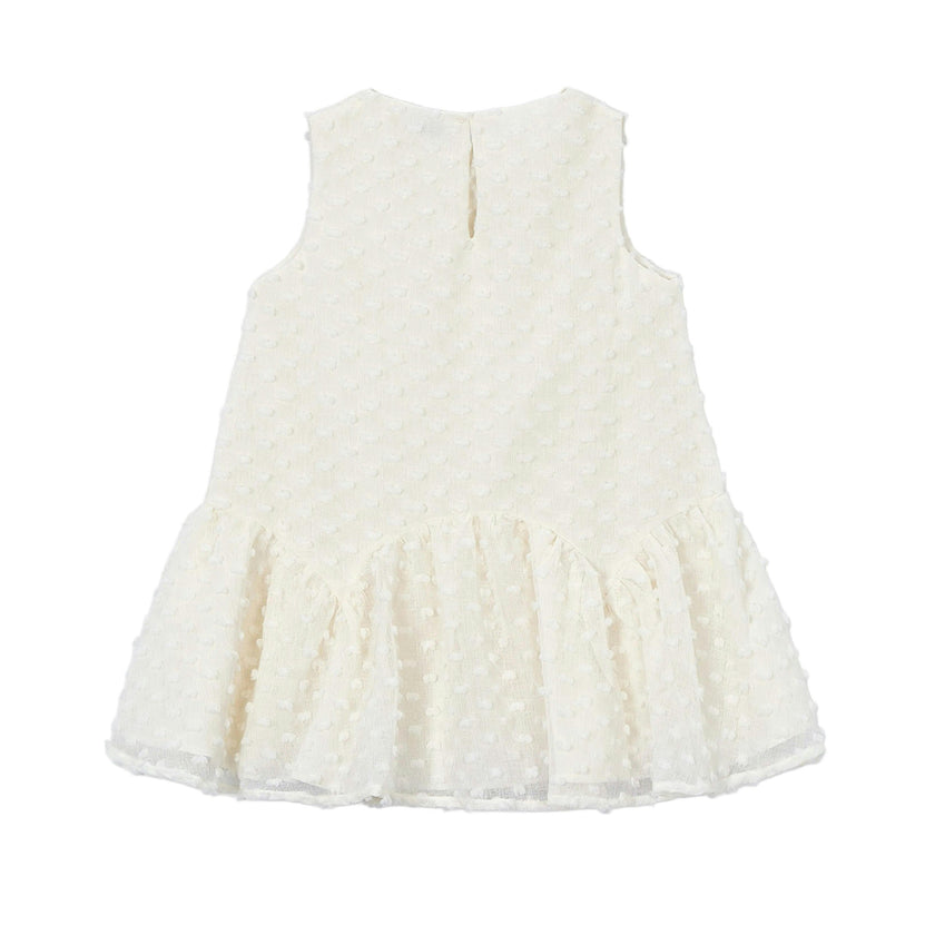 White Plumeti dress