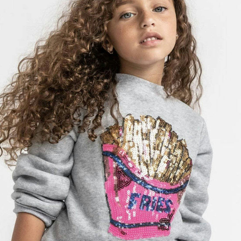 French Fries Grey Sweatshirt