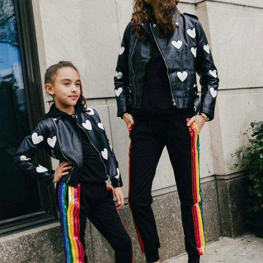 I Heart You Vegan Leather Jacket