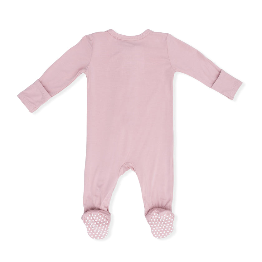 Solid Peachskin - 2 Way Zipper Footie